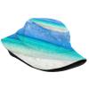 Hawaii Tropical Beach Sunset Bucket Hats Trendy Summer Travel Beach Outdoor Palm Tree Sun Hat Fisherman Cap view 2
