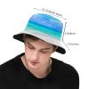 Hawaii Tropical Beach Sunset Bucket Hats Trendy Summer Travel Beach Outdoor Palm Tree Sun Hat Fisherman Cap view 3