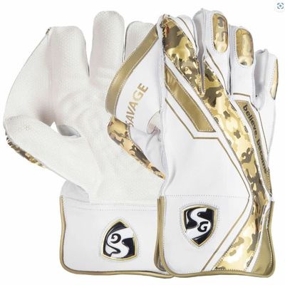Sanspareils Greenlands Savage Wicket Keeping Gloves W.K. Gloves Adult for Cricket Sports