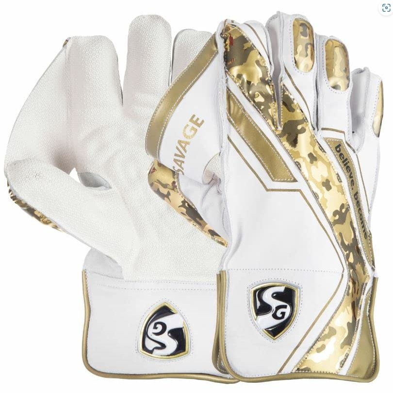 Sanspareils Greenlands Savage Wicket Keeping Gloves W.K. Gloves Adult for Cricket Sports