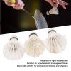3pcs Feather Badminton Shuttlecocks, Professional Stable Durable White Shuttlecocks for Indoor Outdoor Sports view 3