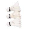 3pcs Feather Badminton Shuttlecocks, Professional Stable Durable White Shuttlecocks for Indoor Outdoor Sports view 4