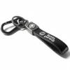 YaaNatural Yaa Catchy Premium Leather & Metal Keychain And Keyring Compatible With Royal Enfield (Black) view 1