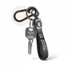YaaNatural Yaa Catchy Premium Leather & Metal Keychain And Keyring Compatible With Royal Enfield (Black) view 3