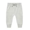 HAJAKADAS-Y Boys Girls 3-Pack Cotton Pull-On Baby Unisex Pants, Solid Color Leggings Pants(Black/Sage/Grey Melange, 6-12 Months) view 4