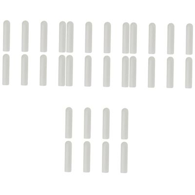 INOOMP 32pcs Plastic Tips for Sneakers and Casual Shoes Dark Design Easy to Install Ends for Secure Tying for Everyday Use