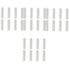 INOOMP 32pcs Plastic Tips for Sneakers and Casual Shoes Dark Design Easy to Install Ends for Secure Tying for Everyday Use view 1