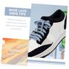 INOOMP 32pcs Plastic Tips for Sneakers and Casual Shoes Dark Design Easy to Install Ends for Secure Tying for Everyday Use view 2