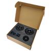 175mm Off-Road Pneumatic Electric Skateboard Wheels Kit - 4 Wheels, 2 Pulleys (66T), 2 Belts (360-5M), 2 Extra Tubes, Standard Skateboard Bearing Diameter 8mm, Fits 2in1 Electric Longboards view 3