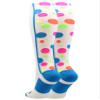 MadSportsStuff Crazy Dots Over the Calf Socks (White/Multi-Neon, Medium) view 2