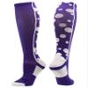 MadSportsStuff Crazy Dots Over the Calf Socks (Purple/White, Large) - Purple/White,Large view 1