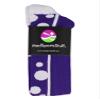 MadSportsStuff Crazy Dots Over the Calf Socks (Purple/White, Large) - Purple/White,Large view 3