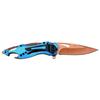Blue Steel Personalized Laser Engrave Pocket Knife, Fathers Day, Groomsmen Gift, Graduation Gifts, Gifts for Men Free Engraving 4.5" CLOSED (MT-A705OBL) view 3