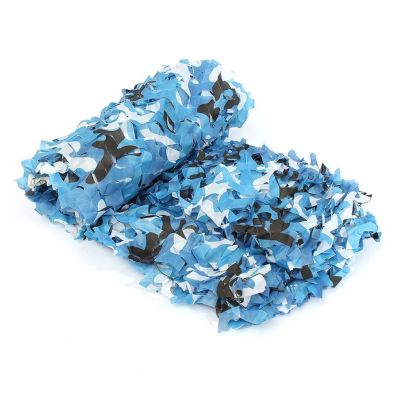 2 * 3/3 * 3/3 * 4/3 * 5/4 * 4/4 * 5/4 * 6Meter Camouflage Net Camo Netting Shade Mesh Hunting Garden Car Outdoor Camping Sun Shelter Tent (Color : Blue, Size : 2x3 Meter)