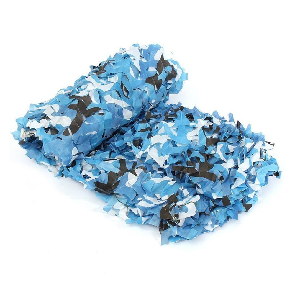 2 * 3/3 * 3/3 * 4/3 * 5/4 * 4/4 * 5/4 * 6Meter Camouflage Net Camo Netting Shade Mesh Hunting Garden Car Outdoor Camping Sun Shelter Tent (Color : Blue, Size : 2x3 Meter)