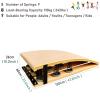 LXLZYXSF High Jump Students Springboard Heavy Duty Elastic Board, Gymnastics Supplies Jumping Aid Equipment for Backflip, 9 Springs view 2