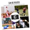 BESPORTBLE 3pcs Captain Armband Arm Sleeves Football Elastic Bracelets Adjustable Bracelets Soccer Accessories C Mark Captain Band Captain Sleeve Soccer Elastic Leader Armband Sports Supplies view 2