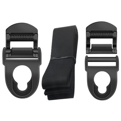 kzfuli Kayak Seat Repair Kit - Seat Clips, Hooks, and Nylon Webbing. Suitable for Lifetime Emotion Pack (2 Sets in Black)