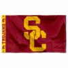 College Flags & Banners Co. USC Trojans Printed Header 3x5 Foot Banner Flag view 1