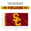 College Flags & Banners Co. USC Trojans Printed Header 3x5 Foot Banner Flag view 2