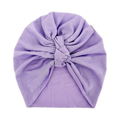 Bowknot Hat Girls Baby Knotted Infant Turban Elastics Toddler Solid Knitted Cap Boys Baby Care Swim Hats (B, One Size)