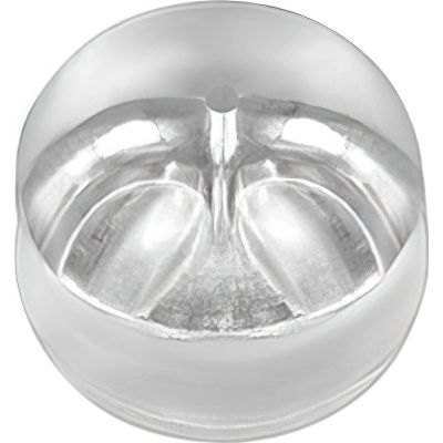 4 14K White Gold Friction Ear Nut with Silicone Cushion 5.00mm Wide x 4.2mm High