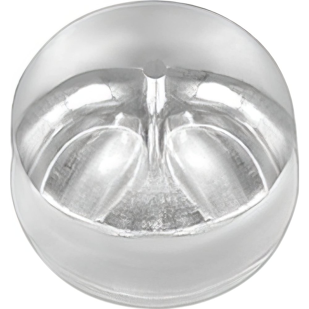 4 14K White Gold Friction Ear Nut with Silicone Cushion 5.00mm Wide x 4.2mm High