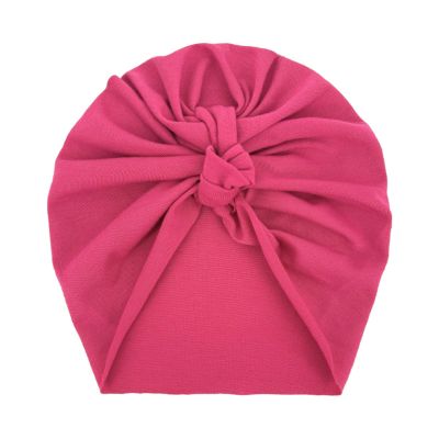 Bowknot Hat Girls Baby Knotted Infant Turban Elastics Toddler Solid Knitted Cap Boys Baby Care Swim Hats (G, One Size)