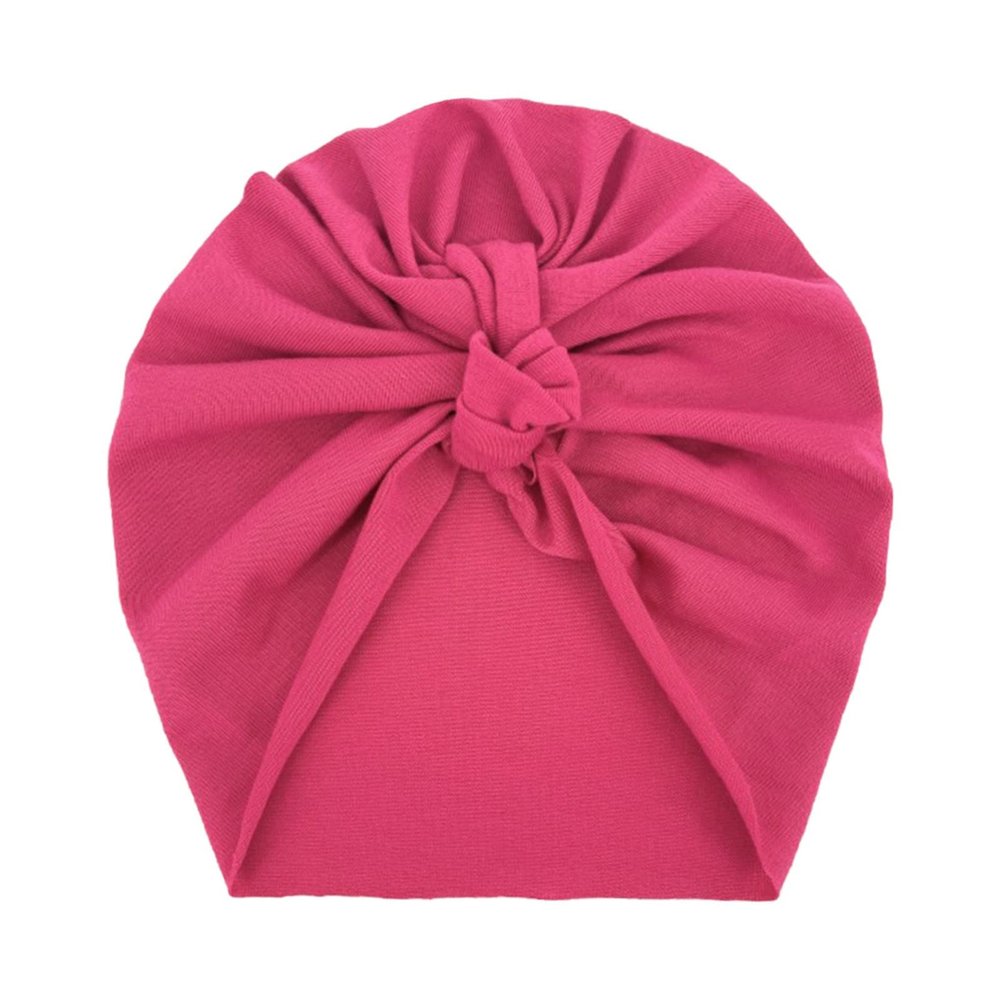 Bowknot Hat Girls Baby Knotted Infant Turban Elastics Toddler Solid Knitted Cap Boys Baby Care Swim Hats (G, One Size)