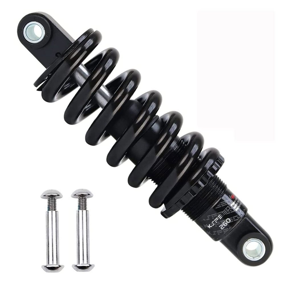 ZECHAO 150mm Dirt Bike Rear Suspension Shock Absorber,Mountain Bike Shock Absorber Adjustable Spring for Downhill Mountain Bike Road Bike Rear Shocks (Size : 250 Lbs)