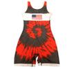 Athena Wrestling - Red Tie Dye Womens/Girls Freestyle Singlet view 2