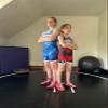 Athena Wrestling - Red Tie Dye Womens/Girls Freestyle Singlet view 3