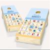 Beach Bingo Cornhole Board Vinyl Wrap Skins Laminated Sticker Set Decal view 1
