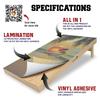 Beach Bingo Cornhole Board Vinyl Wrap Skins Laminated Sticker Set Decal view 2