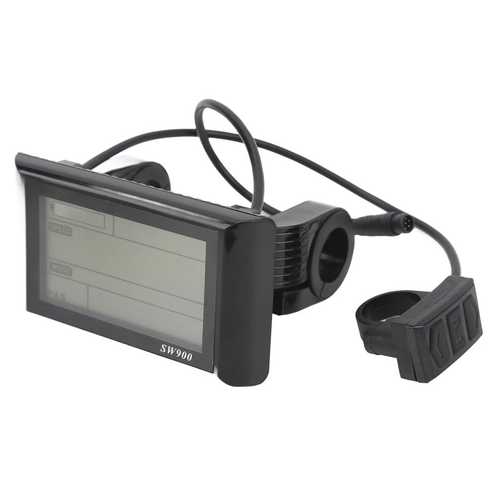 Honio SW900 LCD Display, Modification Part Electric Bike LCD Display Meter Easy Installation for Electric Scooter