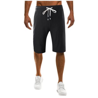 Ymosrh Shorts for Men, Chino Shorts Men Mens Shorts Fashionable Men's with Drawstring Solid Color Loose Fitting Casual Sports Shorts Uniform 9 Inch Slim Khaki Stretch Casual Inseam Black (3XL, Black)