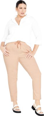 Avenue Women's Plus Size Alana Pull On Pant Blush