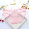 HELLORSO Womens Undies Sexy Womens Sheer Lace Panties Sexy See Through Mesh Cotton Crotch Seamless Comfortable Womens (Pink, M) view 2