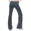 Cargo Pants for Women Fashion Drawstring Waist Pants Wide Leg Flared Trousers Summer Going Out Travel Comfy Cargos view 2