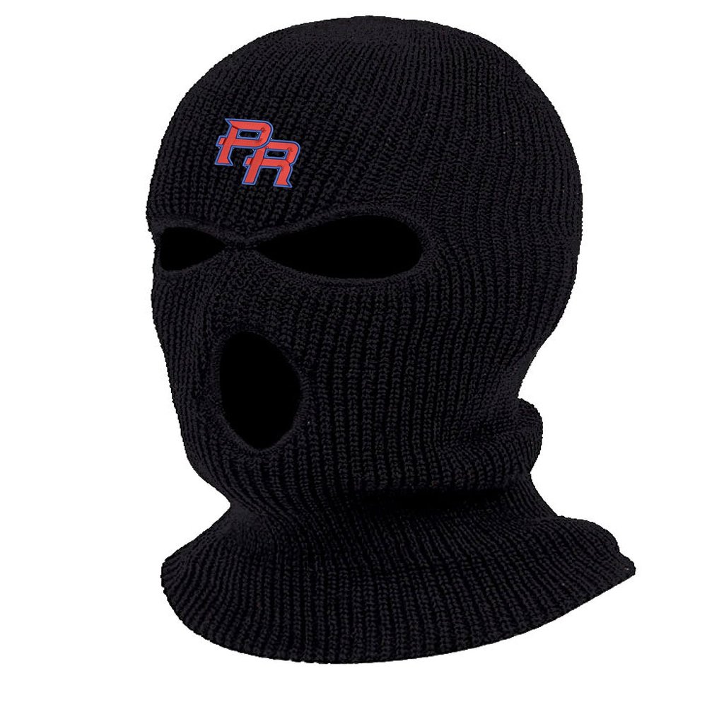 PR Puerto Rico World Baseball Classic Embroidered Three Hole Ski Mask Balaclava (Black)