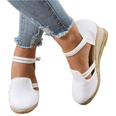 Summer Sandals For Women 2022 Trendy Womens Topic Espadrille Sandal Shoes Black Nubuck