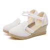 Summer Sandals For Women 2022 Trendy Womens Topic Espadrille Sandal Shoes Black Nubuck view 4