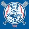 Take Me Out to The Ball Game Baby Apparel for Los Angeles Baseball Fans (NB-7T) (Royal Toddler Tee, 2T) view 2