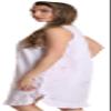Dreamcrest Sleeveless Seersucker Gowns 6512-WHT-L view 2