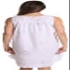 Dreamcrest Sleeveless Seersucker Gowns 6512-WHT-L view 3