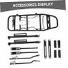 Bike Rear Rack Lightweight Easy to Install Carrier for Folding Detachable Cargo Rack for Outdoor Cycling Adventures view 3