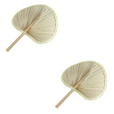 Yardwe 2pcs Handmade Fan Traditional Chinese Fan Decorative Prop for Home Stage