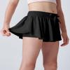 3 Pack Girls Flowy Shorts with Spandex Liner 2-in-1 Youth Butterfly Skirts for Fitness, Running, Sports (Set 8, Youth X-Small) view 3