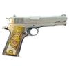 Grips for Colt 1911 Gun Colt Horse Model Gold Plated and Rose Gold Plated and White Resin Includes Screws view 3