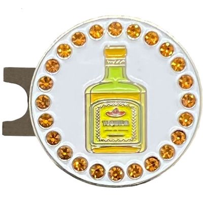 Giggle Golf Fiesta Golf Ball Marker with Magnetic Hat Clip (Teq Bottle)